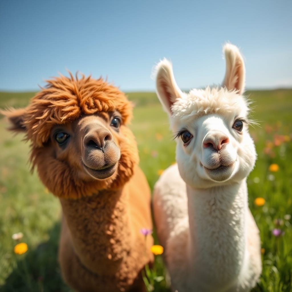 Prinz und Camillo – die Alpakas