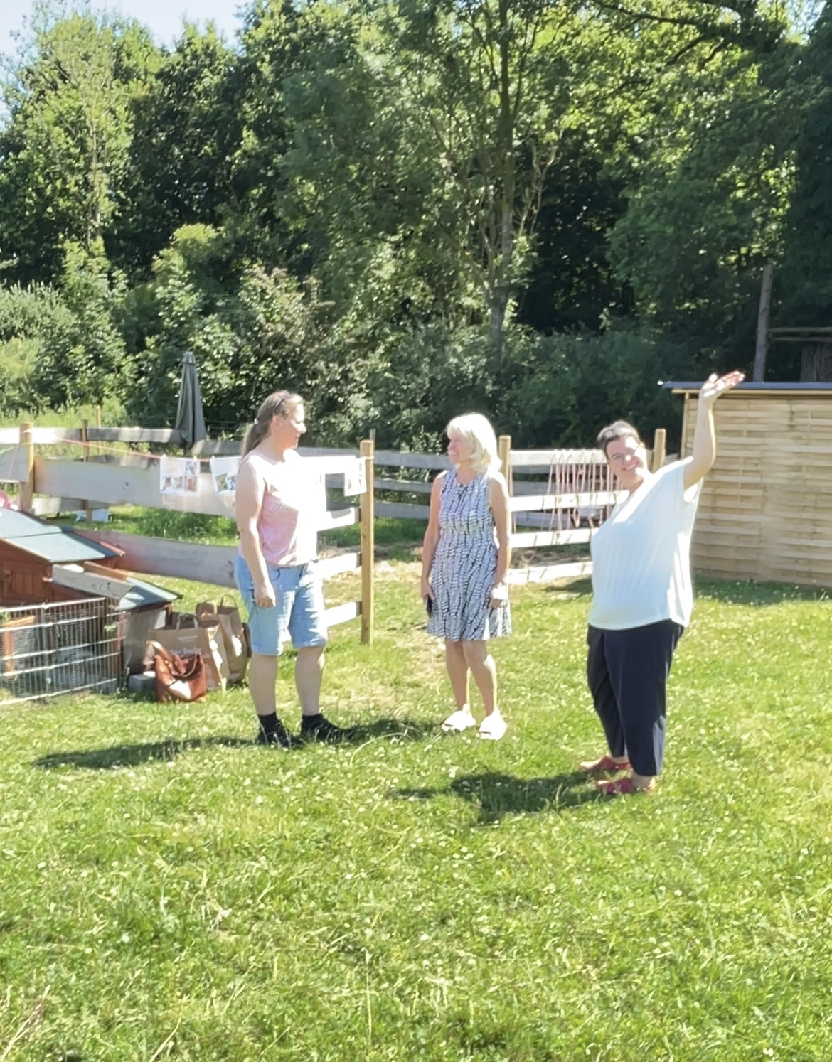 Gute Laune auf der Farm